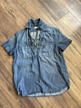 Ladies Mavi Gold Jean Blouse made in Turkey